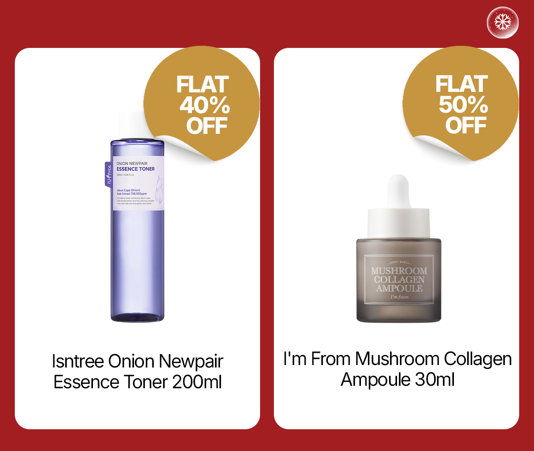 Last Chance Deals | Isntree Onion Newpair Essence Toner & I'm From Mushroom Collagen Ampoule