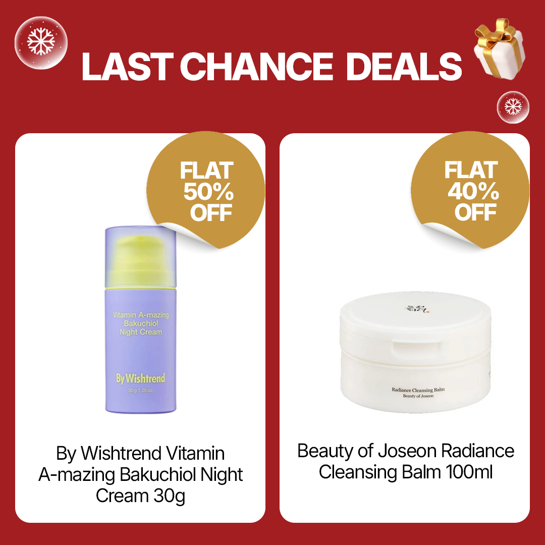 Last Chance Deals | By Wishtrend Vitamin A-mazing Bakuchiol Night Cream & Beauty of Joseon Radiance Cleansing Balm