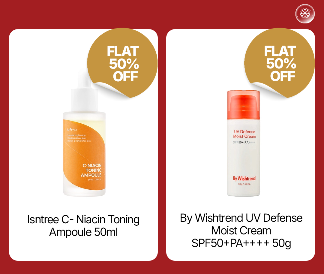 Last Chance Deals | Isntree C-Niacin Toning Ampoule & By Wishtrend UV Defense Moist Cream