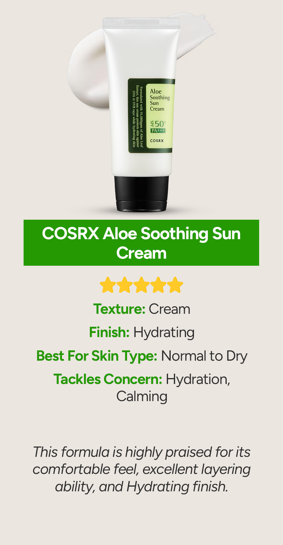 Aloe Soothing Sun Cream