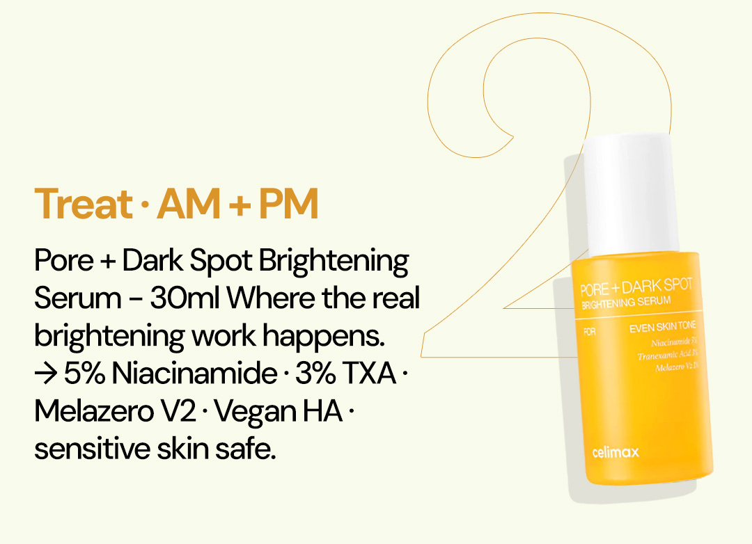 Celimax brightening serum section