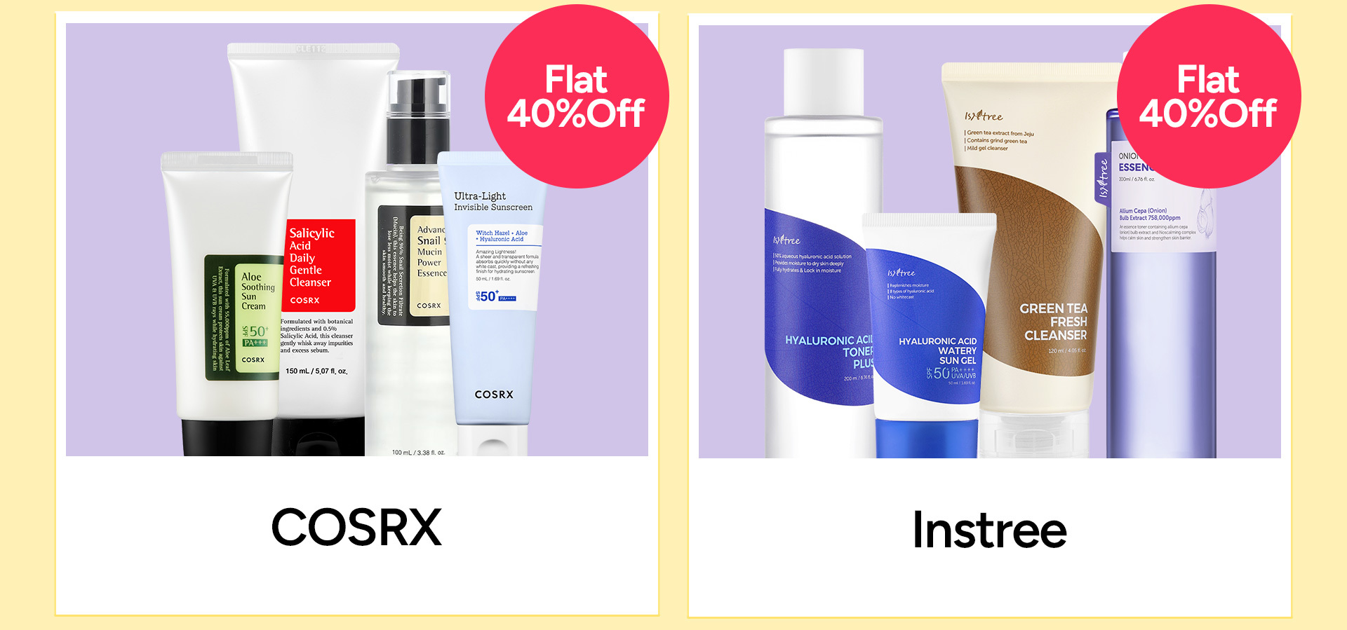 COSRX & Isntree