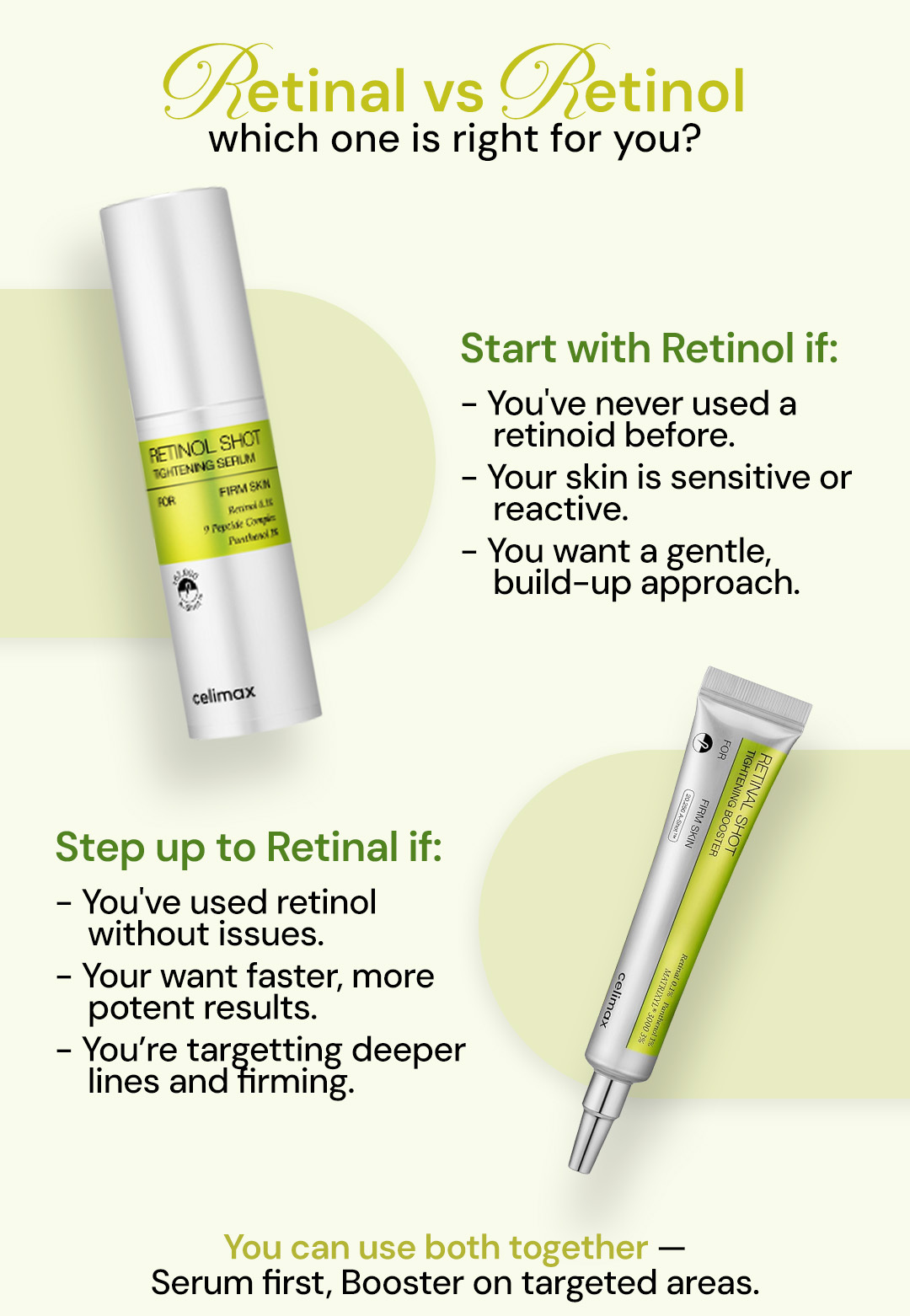 Retinal vs Retinol comparison section