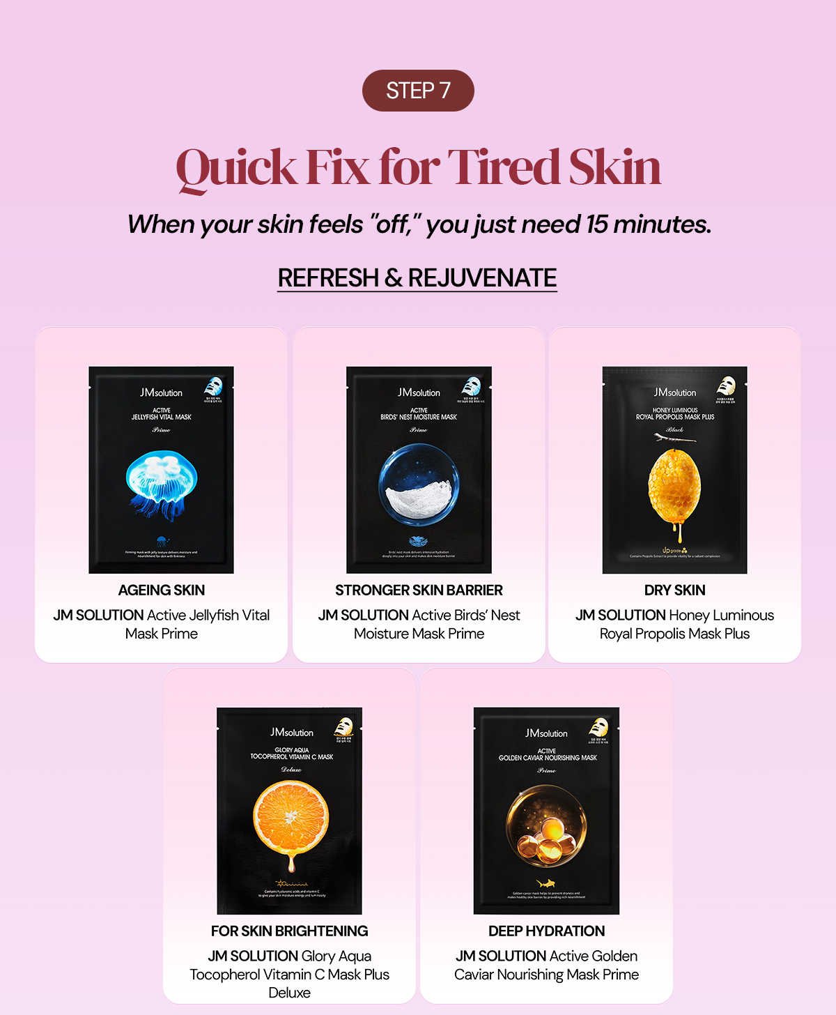Quick fix for tired skin section
