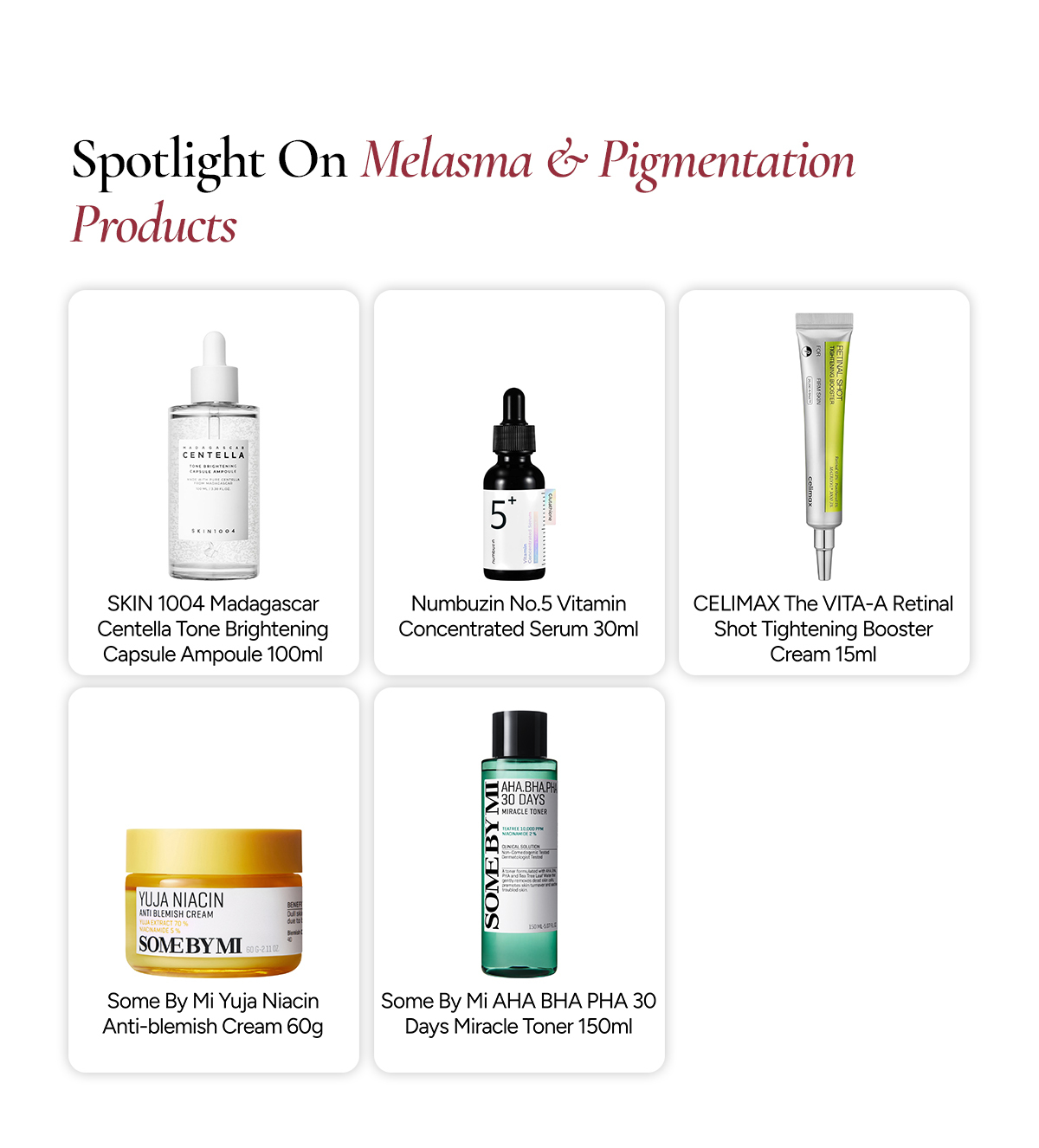 Spotlight on Melasma and Pigmentation Products