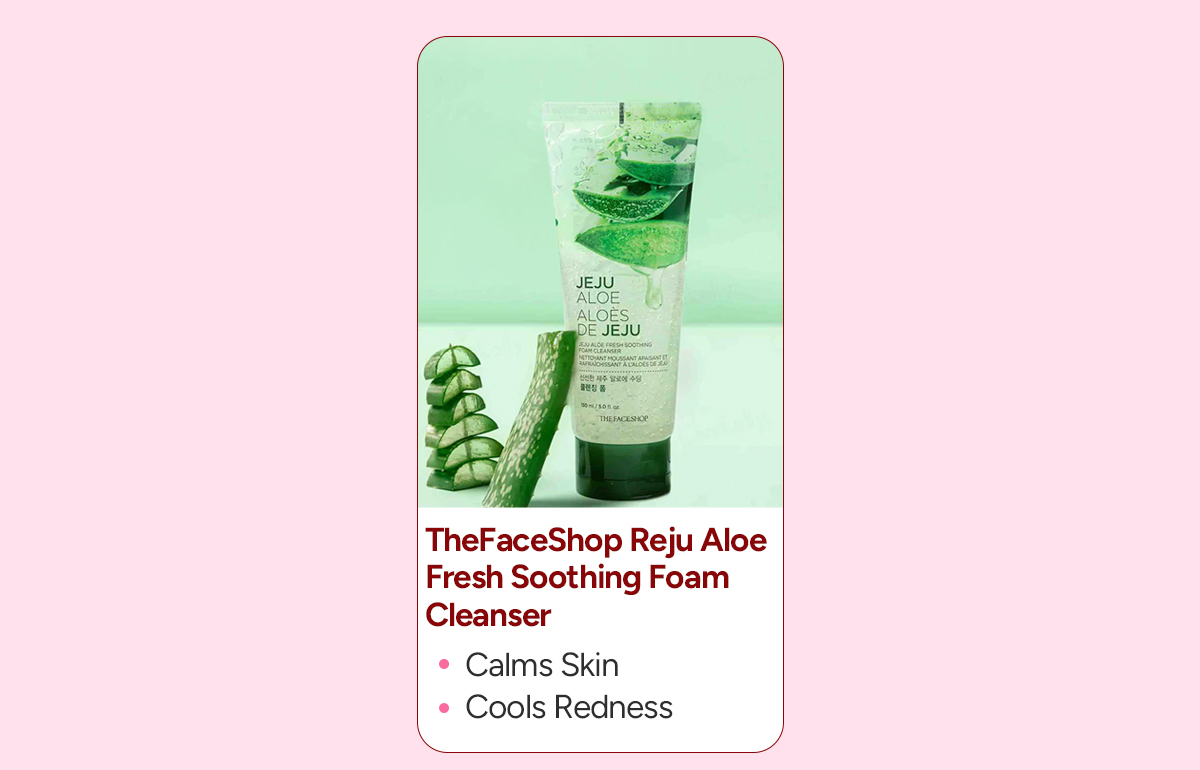 The Face Shop Jeju Aloe Fresh Soothing Foam Cleanser