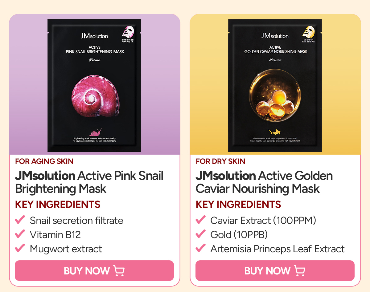 JMsolution V Skin Intensive and Golden Caviar Mask