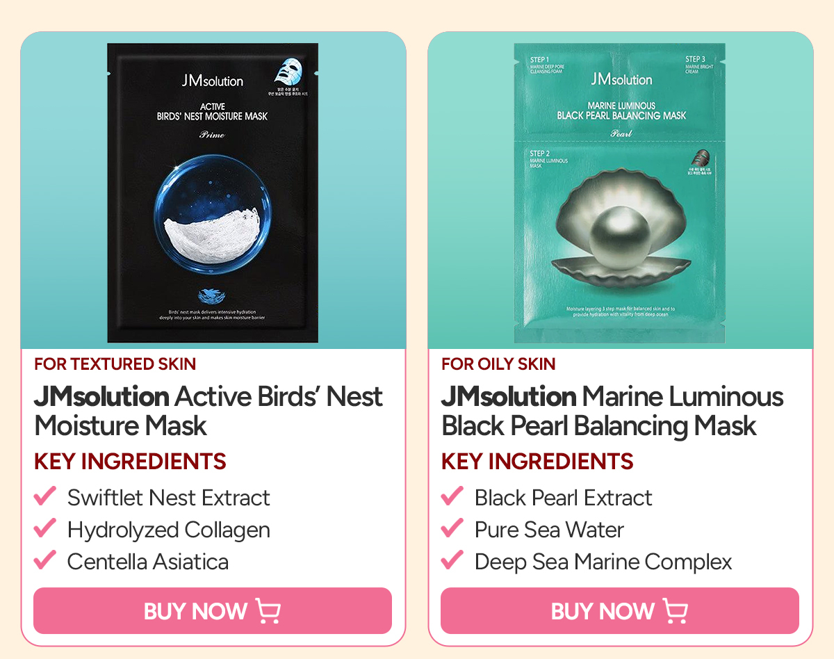 JMsolution Birds Nest and Black Pearl Mask