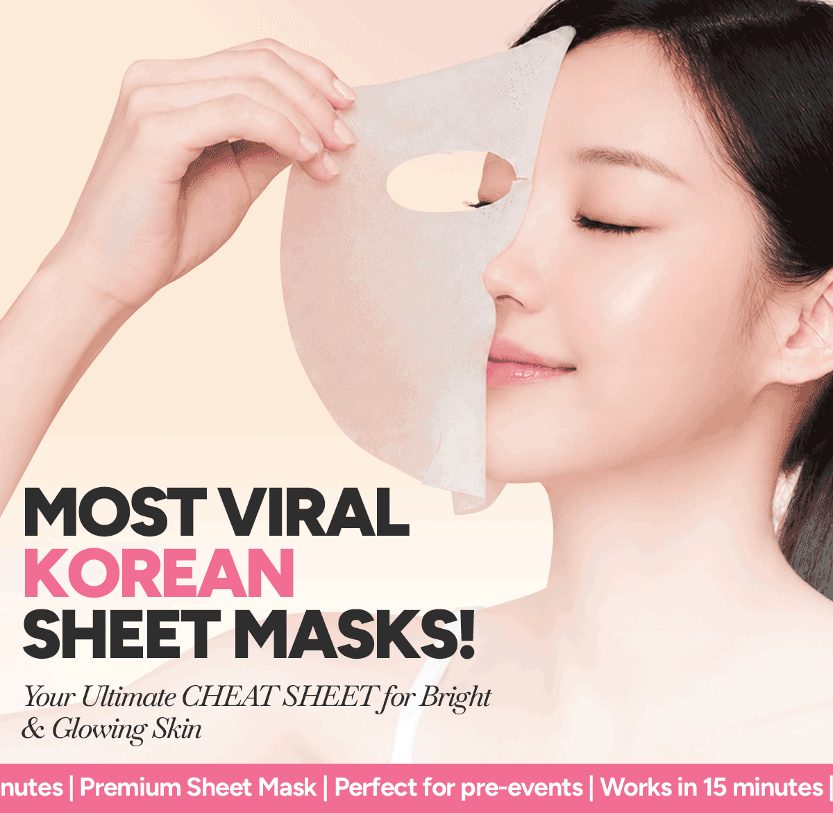 Most Viral Korean Sheet Masks