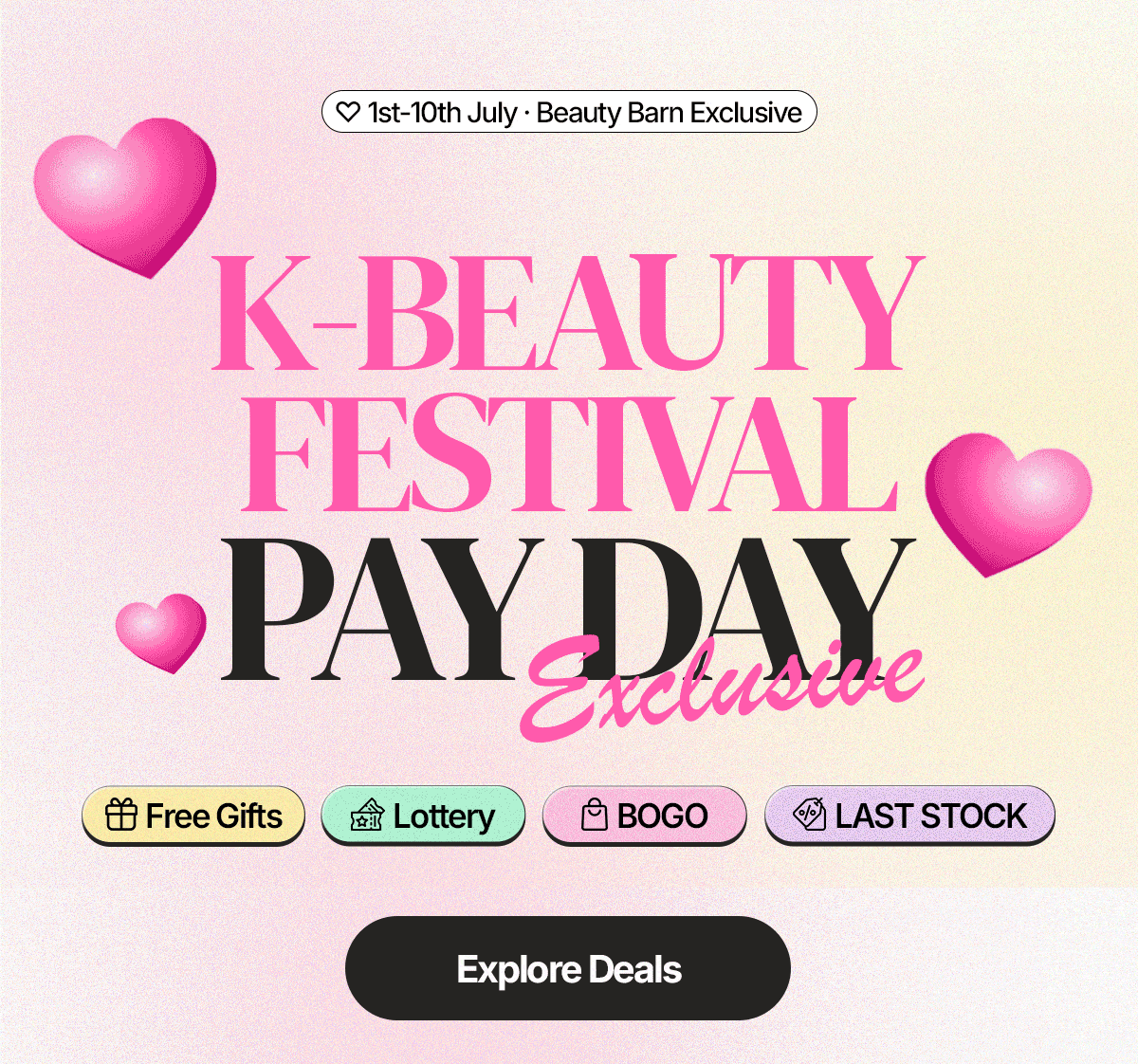 Beauty Barn K-Beauty Festival Pay Day Sale