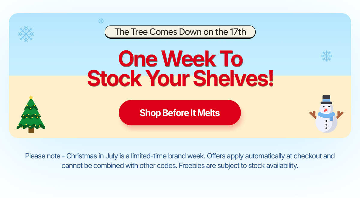 Shop Christmas in July