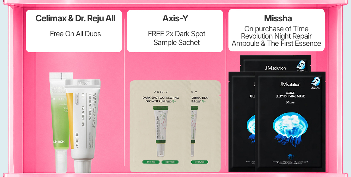 Free Gifts Axis-Y and Missha