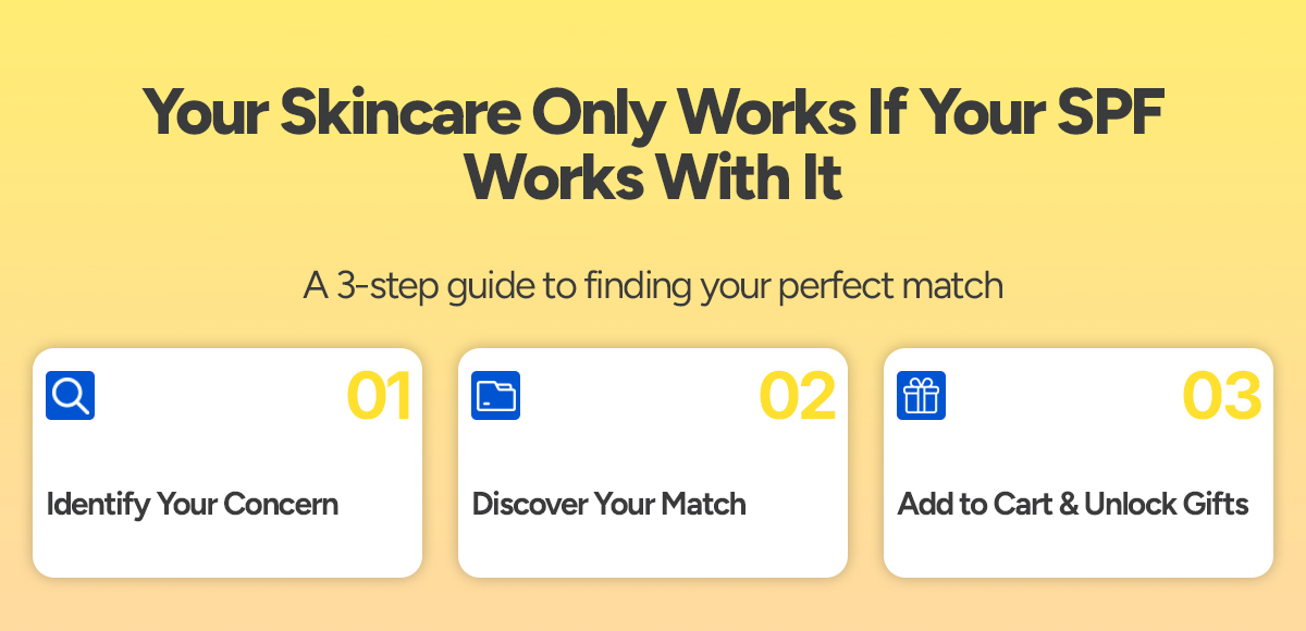 Find a skincare and sunscreen pairing for your skin concern