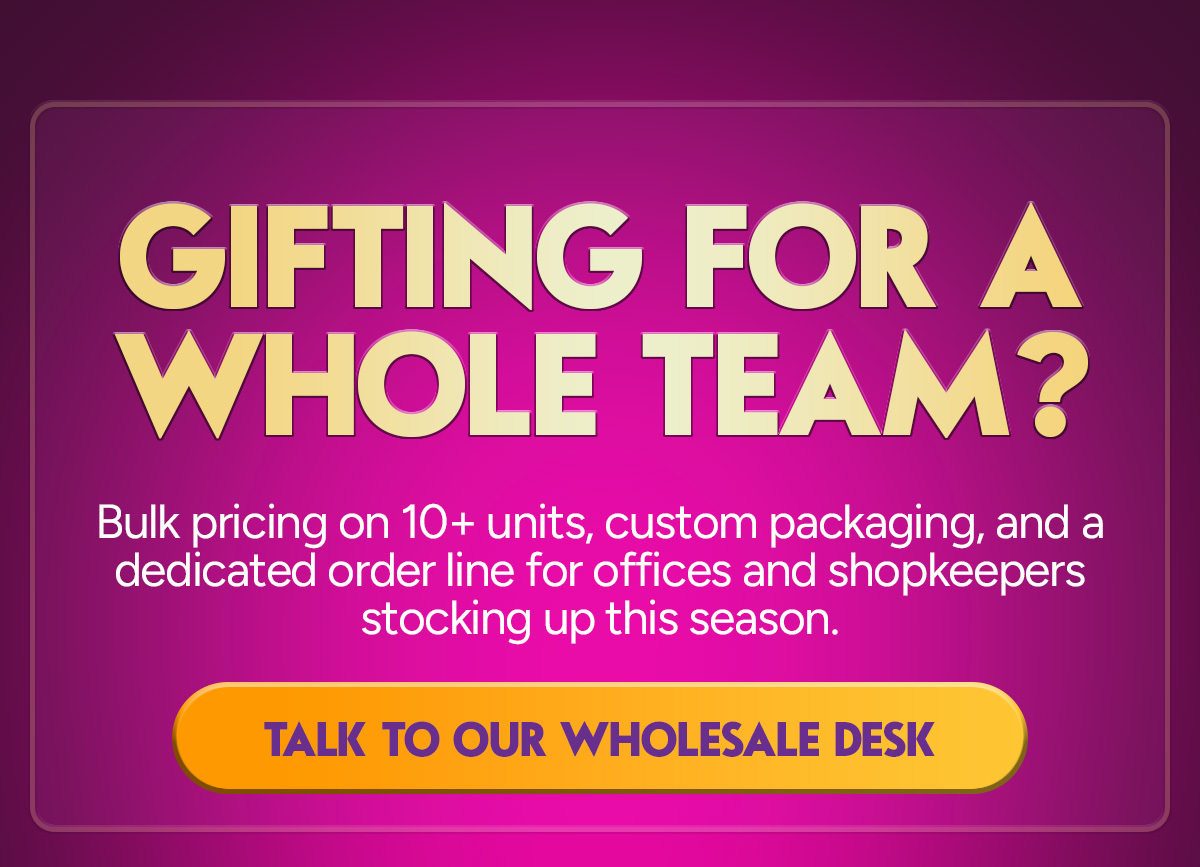 Gifting for a whole team? Talk to Beauty Barn wholesale desk about bulk orders and festive gifting