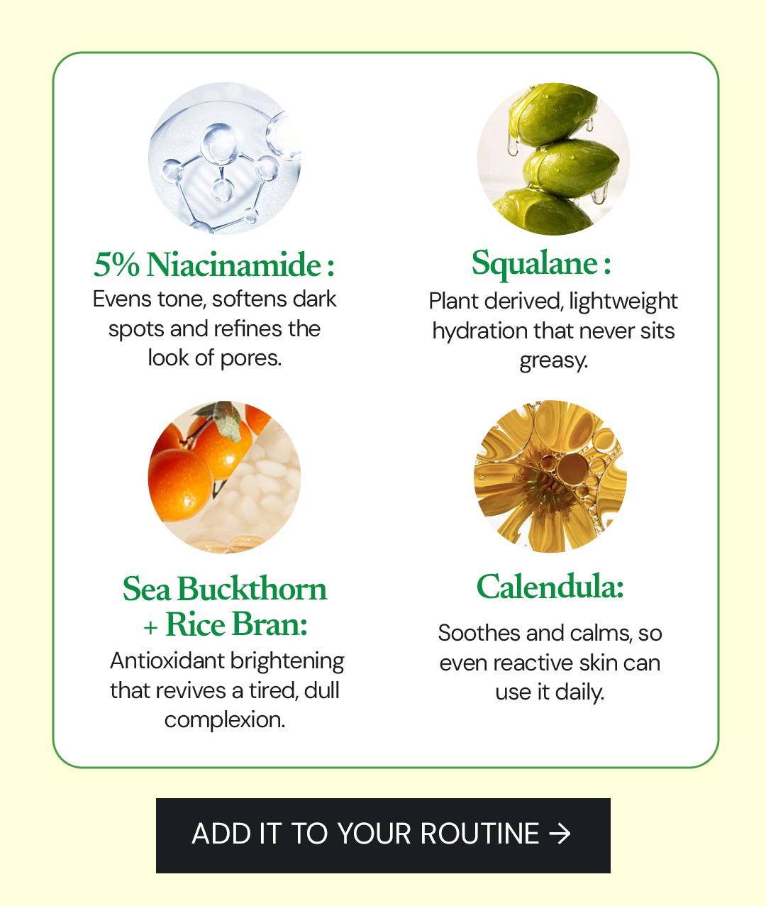 AXIS-Y Dark Spot Correcting Glow Serum with 5 percent niacinamide, squalane, sea buckthorn, rice bran and calendula